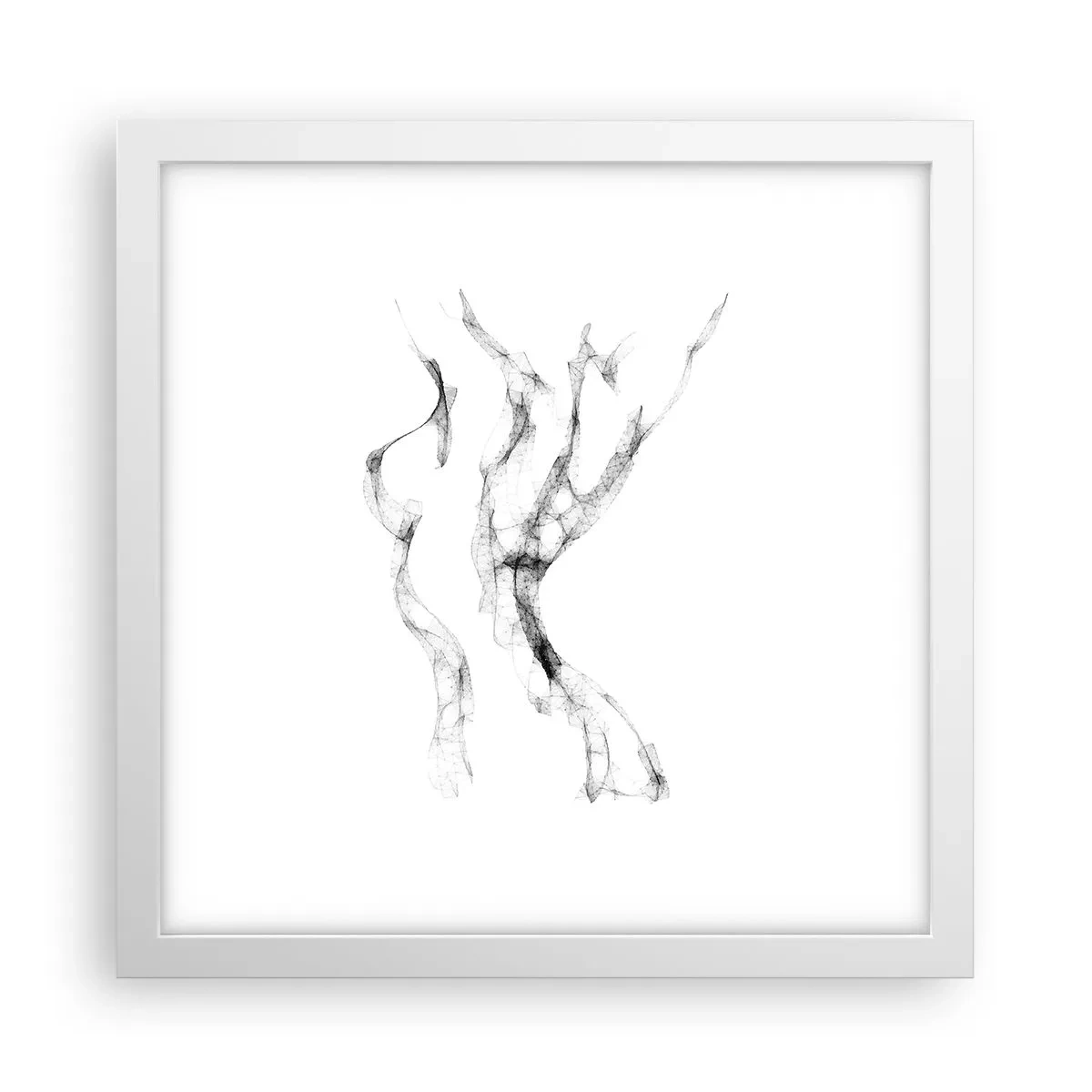 Poster in cornice bianca - Bella e forte - 30x30 cm