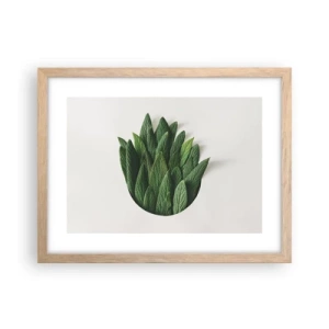 Poster in cornice rovere chiaro - Curiosità irrefrenabile - 40x30 cm