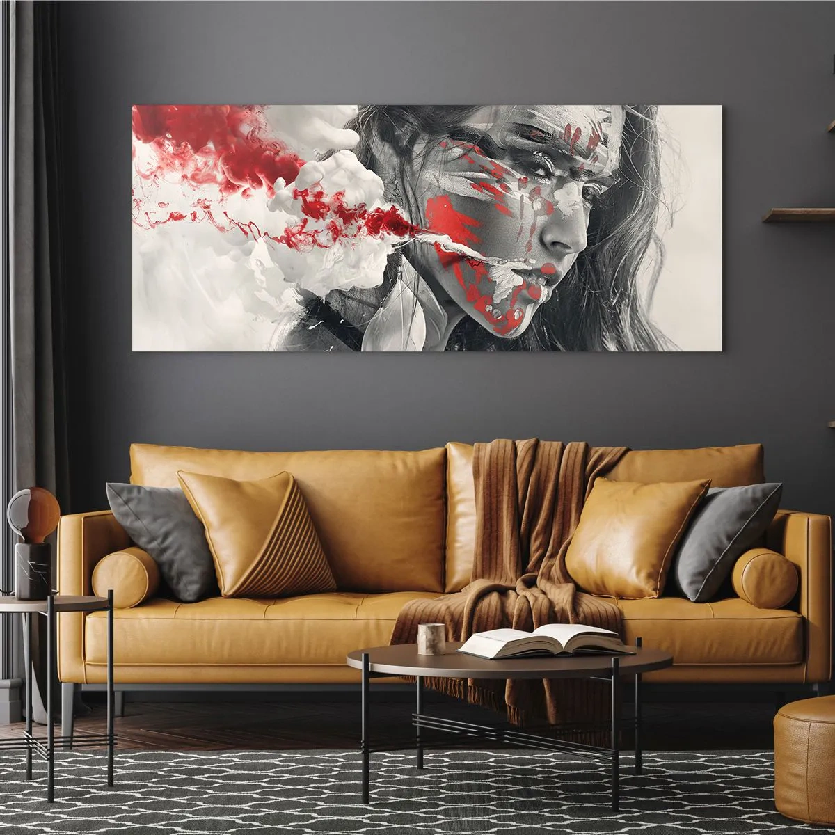 Quadro su vetro - Nei vapori dell'assurdo - 100x40 cm