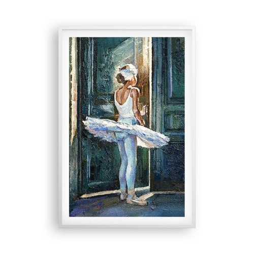 Poster in cornice bianca - Prima dello spettacolo - 61x91 cm