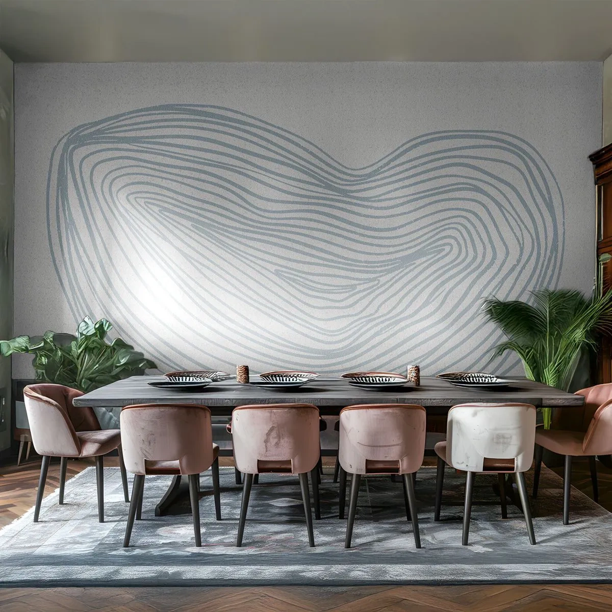 Fotomurali Autoadesivo Deluxe Sticker - Il sorriso di una goccia - Minimalismo, Boho, Pezzo - 250x175 cm