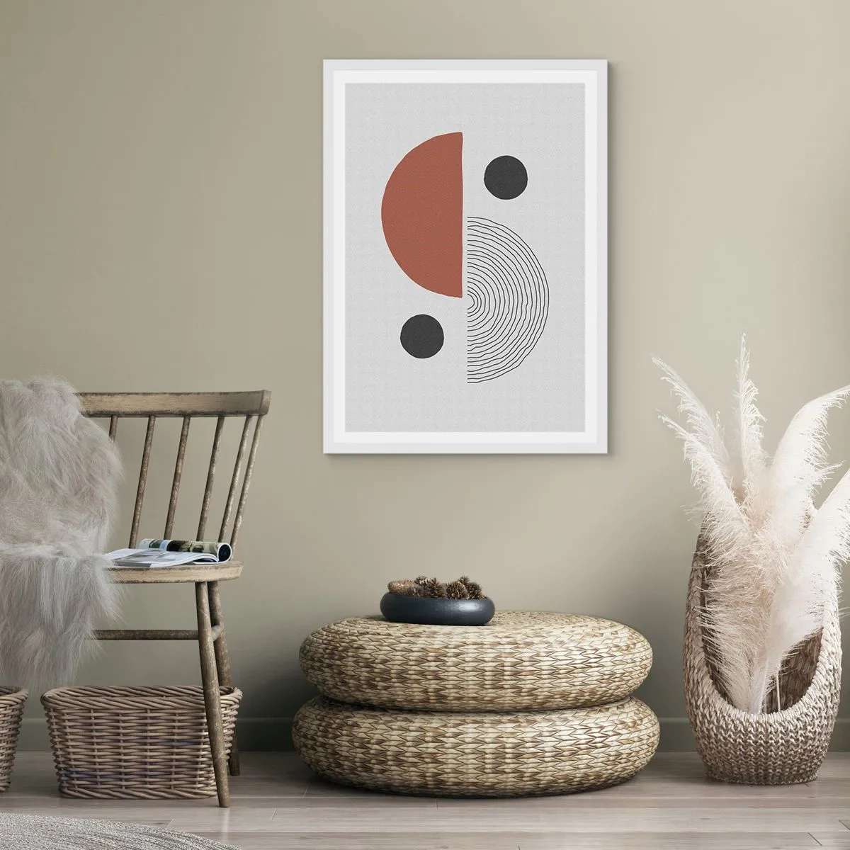 Poster in cornice bianca - La perfezione del cerchio - 30x40 cm