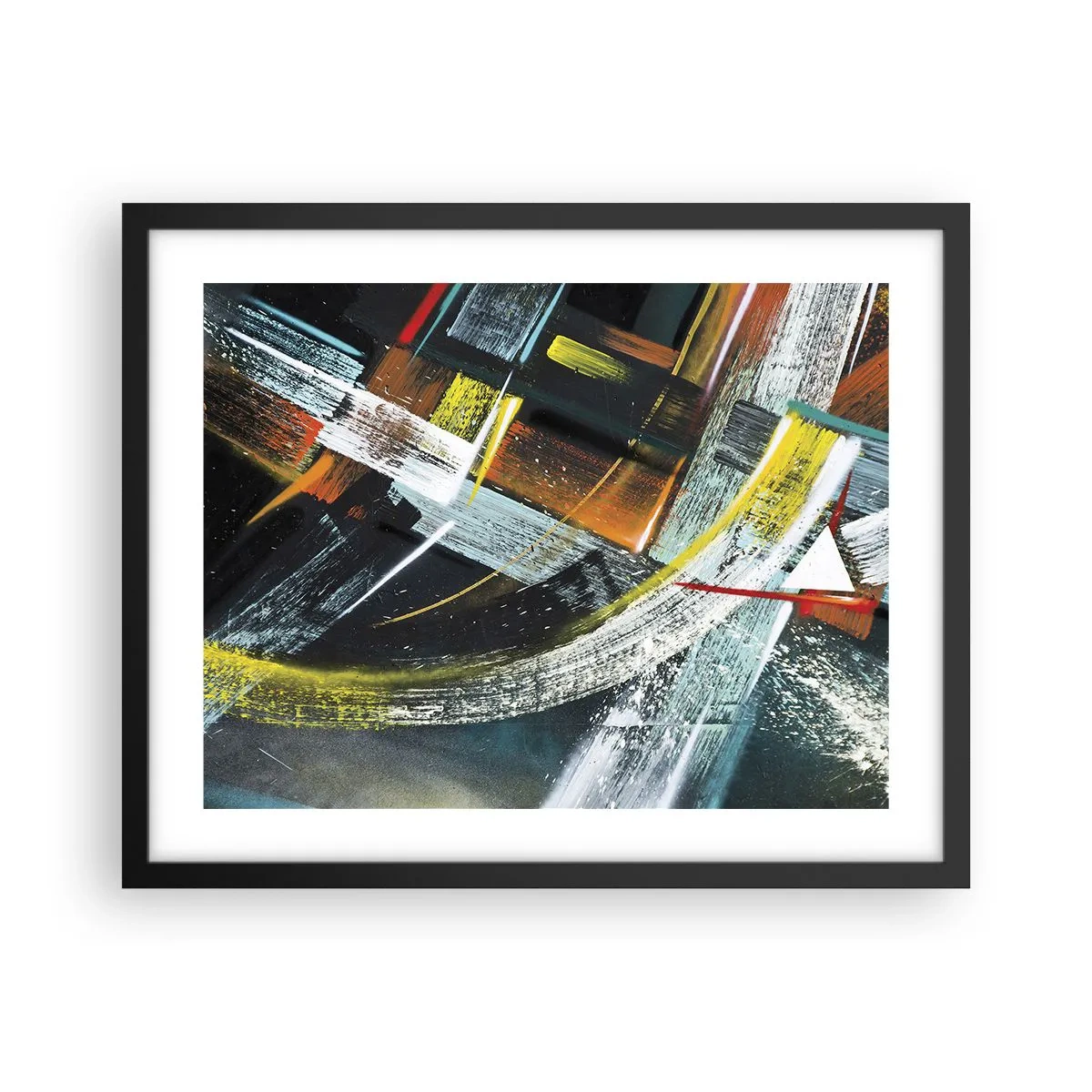 Poster in cornice nera - L'energia del movimento - 50x40 cm