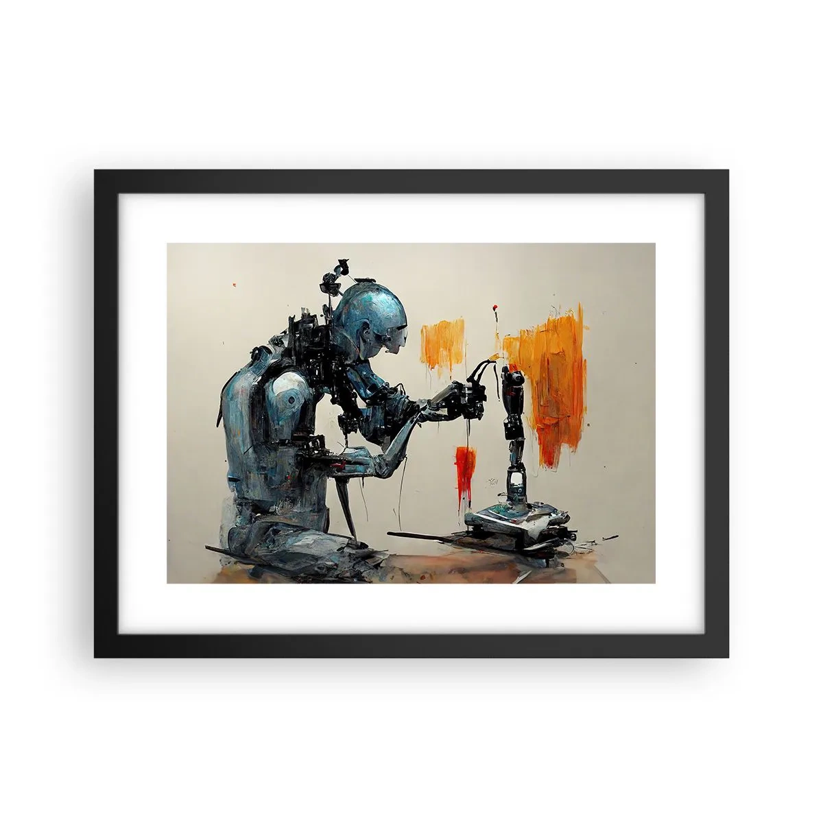 Poster in cornice nera - È già domani... - 40x30 cm