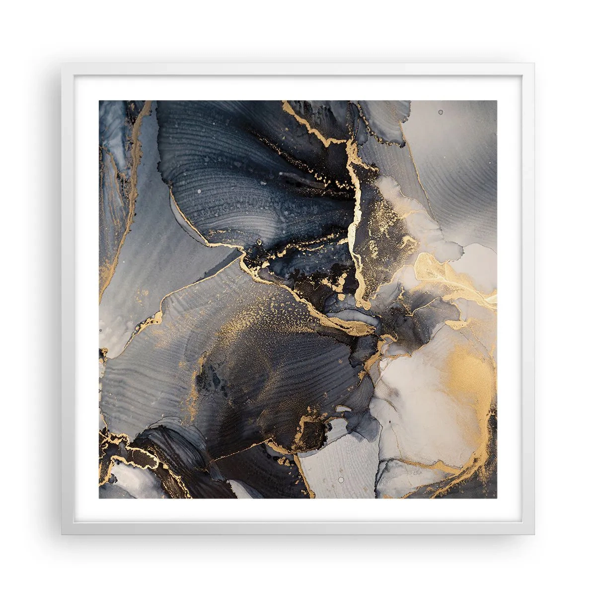 Poster in cornice bianca - Vita di pietra - 60x60 cm
