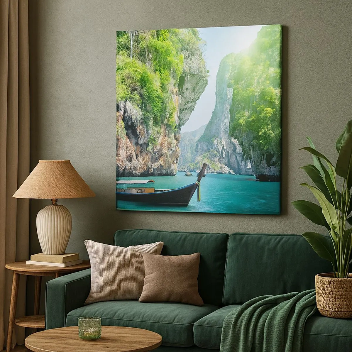 Quadro su tela - Stampe su Tela - Invito a un viaggio esotico - 30x30 cm