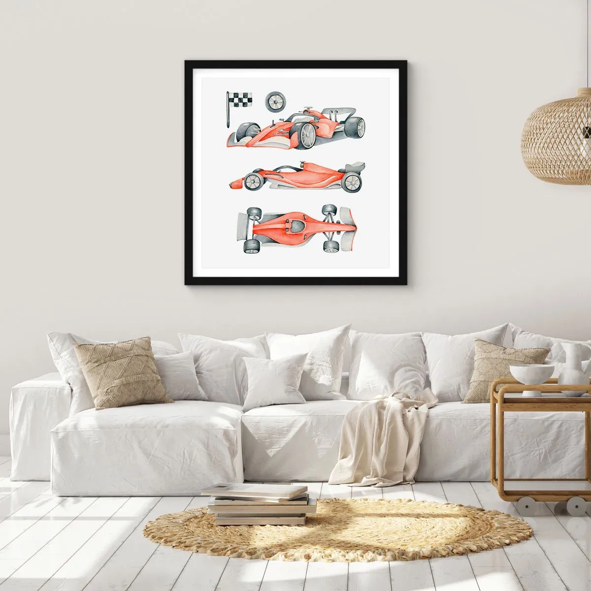 Poster in cornice nera - Inseguendo i sogni - 60x60 cm