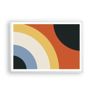 Poster in cornice bianca - Verso di se - 100x70 cm