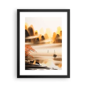 Poster in cornice nera - Oltre l'Estremo Oriente - 30x40 cm