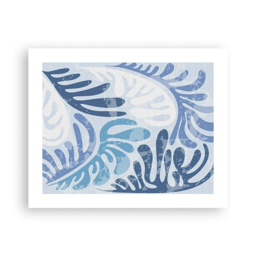 Poster - Felci blu - 50x40 cm