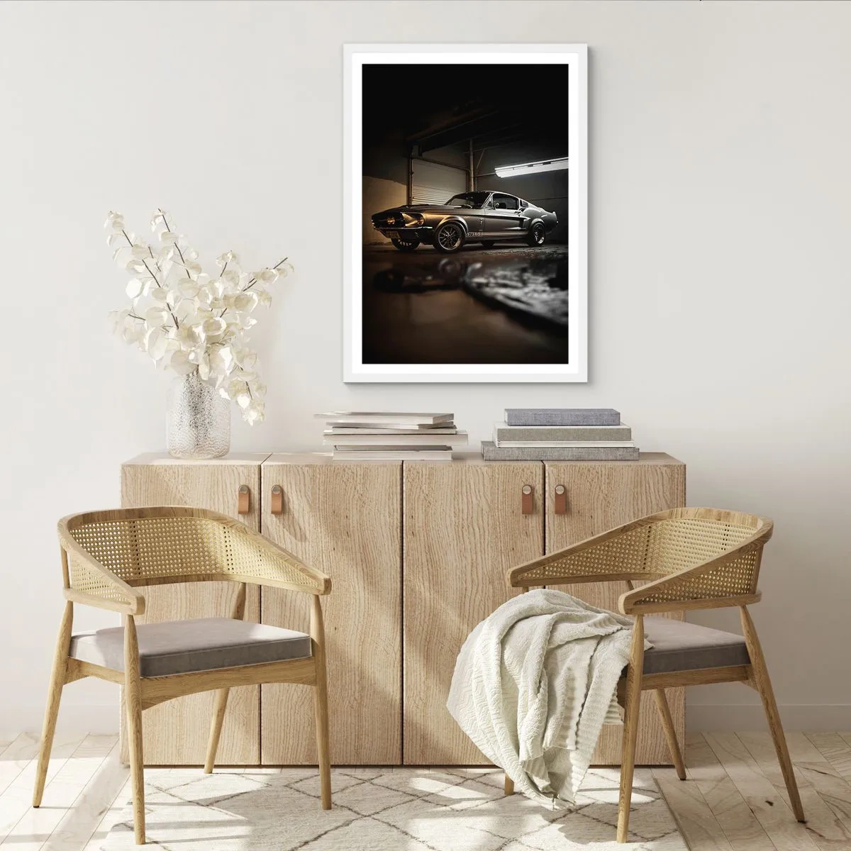 Poster in cornice bianca - Ritorno al passato - 30x40 cm