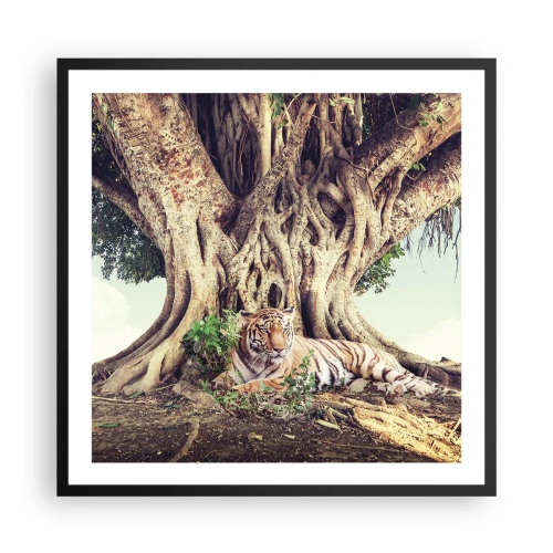 Poster in cornice nera - Vista dal Libro della Genesi - 60x60 cm