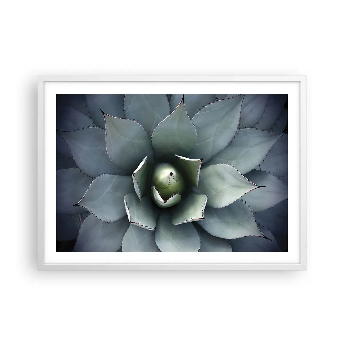 Poster in cornice bianca - Adesca e minaccia - 70x50 cm