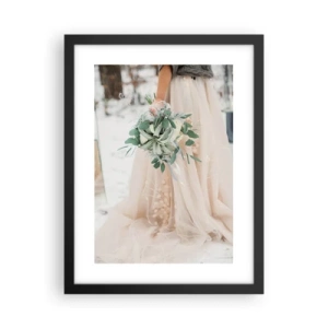 Poster in cornice nera - E vissero felici e contenti - 30x40 cm