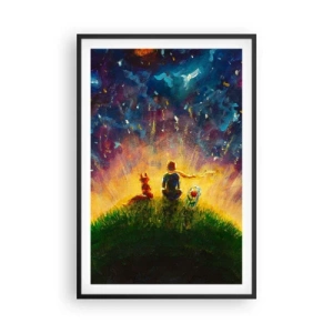 Poster in cornice nera - Amore e amicizia: l'intero mondo - 61x91 cm