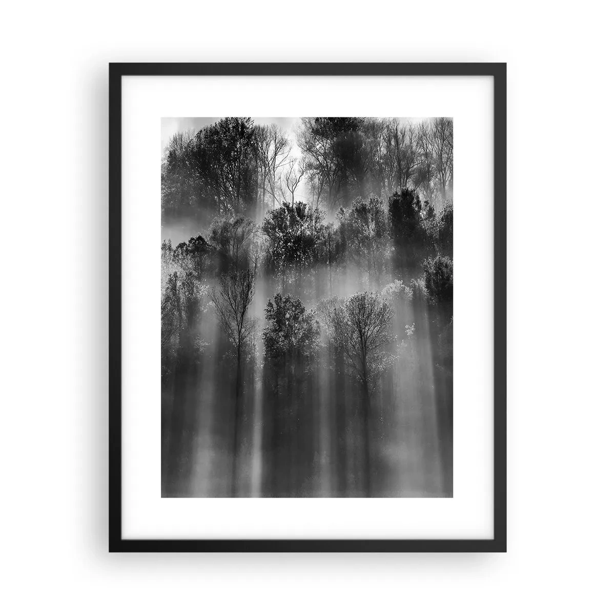 Poster in cornice nera - Nei getti di luce - 40x50 cm