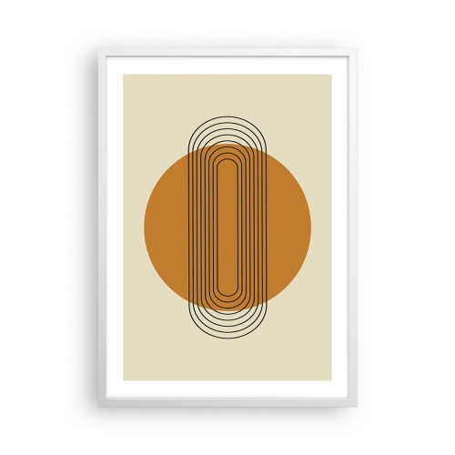 Poster in cornice bianca - Piano perfetto - 50x70 cm