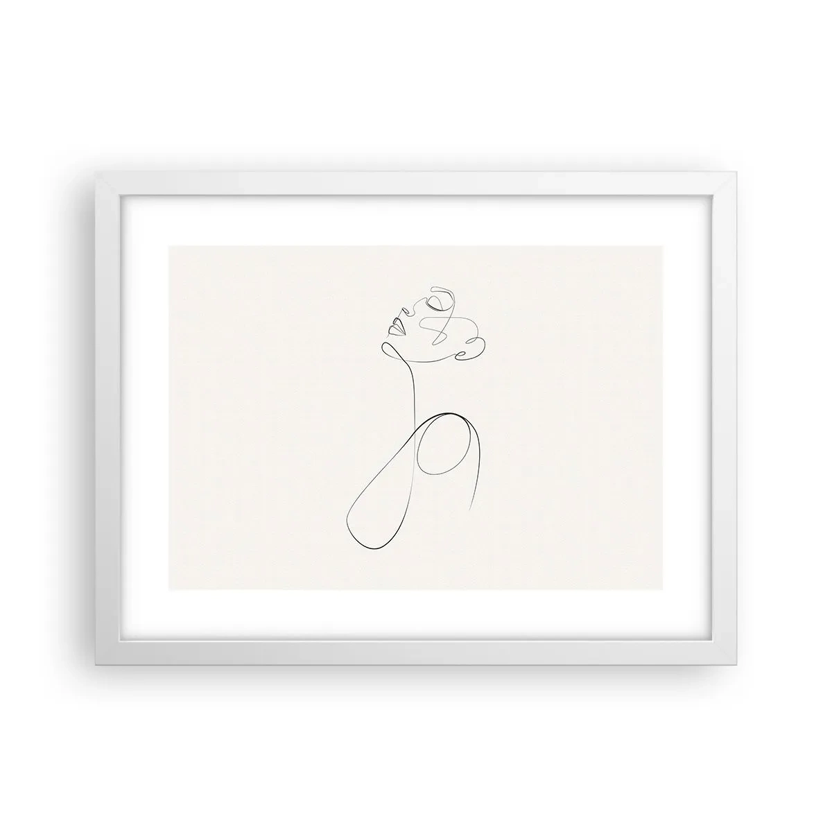 Poster in cornice bianca - Avvolta nei sogni - 40x30 cm