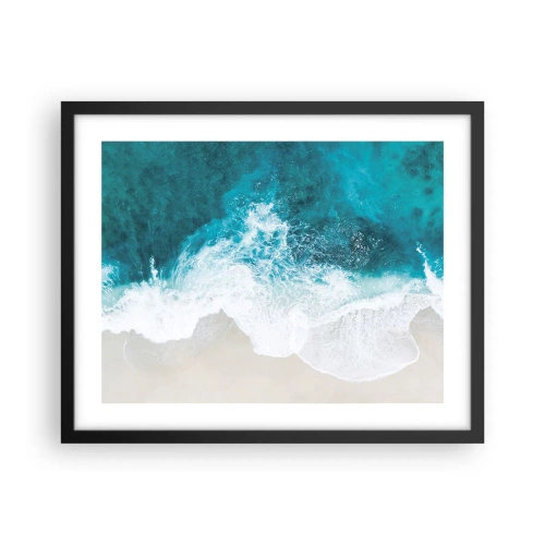 Poster in cornice nera - Morbidezza naturale - 50x40 cm