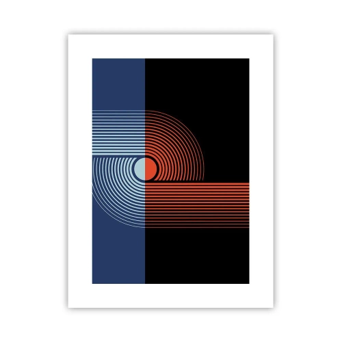Poster - Nell'abbraccio geometrico - 30x40 cm