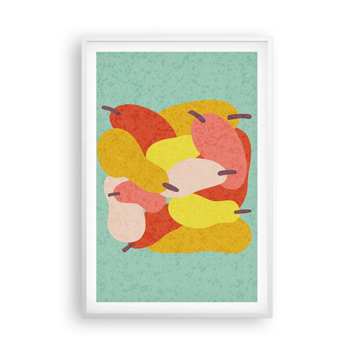 Poster in cornice bianca - Assaggia il sole estivo - 61x91 cm