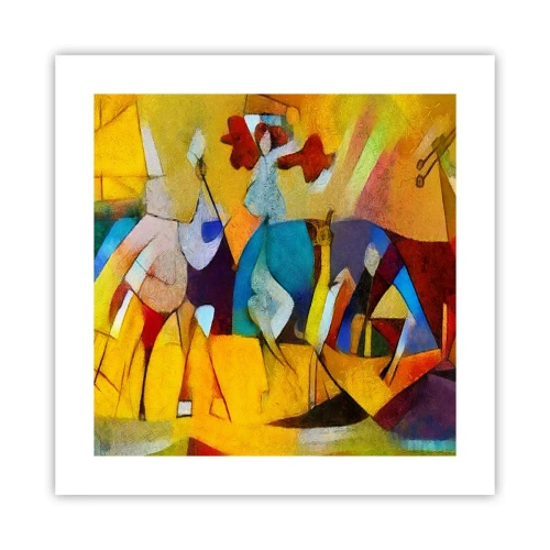 Poster - Sole - vita - gioia - 40x40 cm