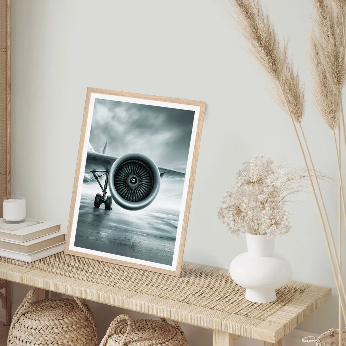 Poster in cornice rovere chiaro - C'è la forza! - 40x50 cm