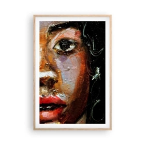 Poster in cornice rovere chiaro - Oscurità e luce - 61x91 cm