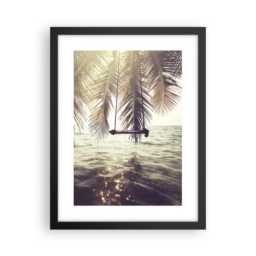 Poster in cornice nera - Si può dondolare tra le nuvole a volontà - 30x40 cm