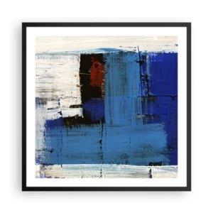 Poster in cornice nera - I segreti del blu - 60x60 cm