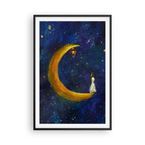 Poster in cornice nera - Il richiamo del mondo - 61x91 cm