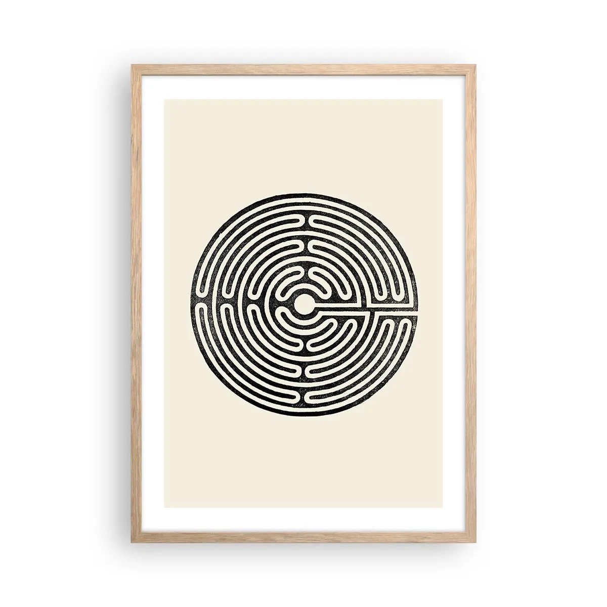 Poster in cornice rovere chiaro - Ordine misterioso - 50x70 cm