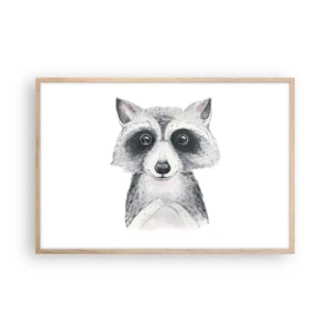 Poster in cornice rovere chiaro - Un attimo di commozione - 91x61 cm