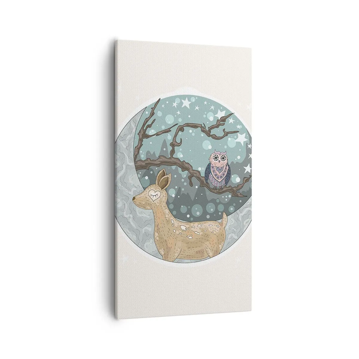 Quadro su tela - Stampe su Tela - Notte fiabesca nel bosco - 55x100 cm