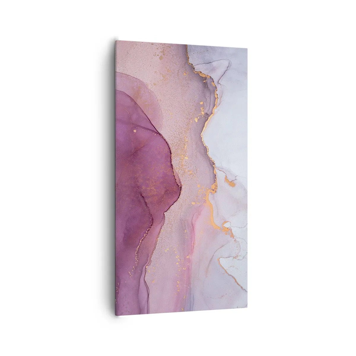 Quadro su tela - Stampe su Tela - Onde di lilla e viola - 65x120 cm