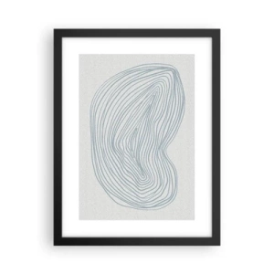 Poster in cornice nera - Il sorriso di una goccia - 30x40 cm