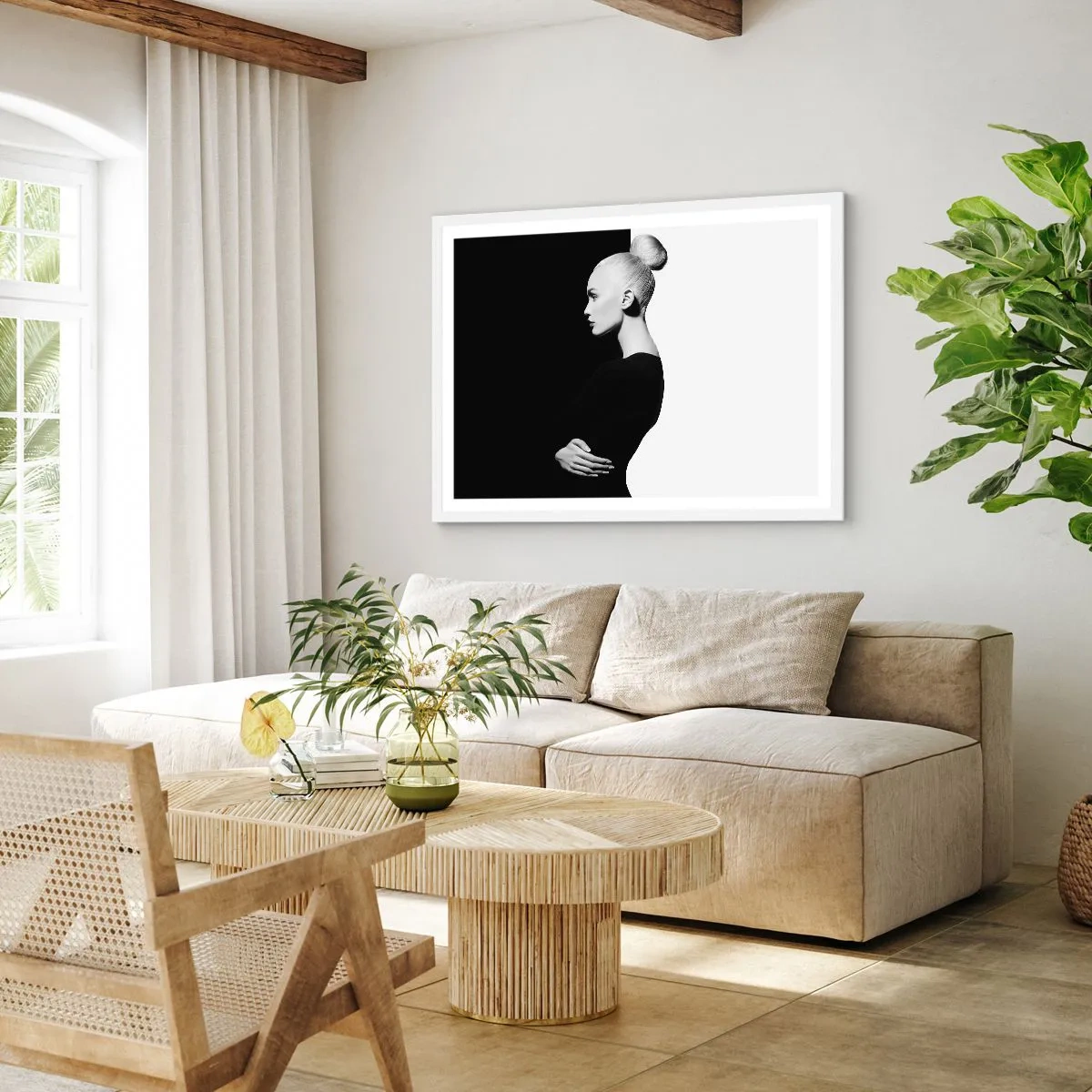 Poster in cornice bianca - Semplicemente donna - 91x61 cm