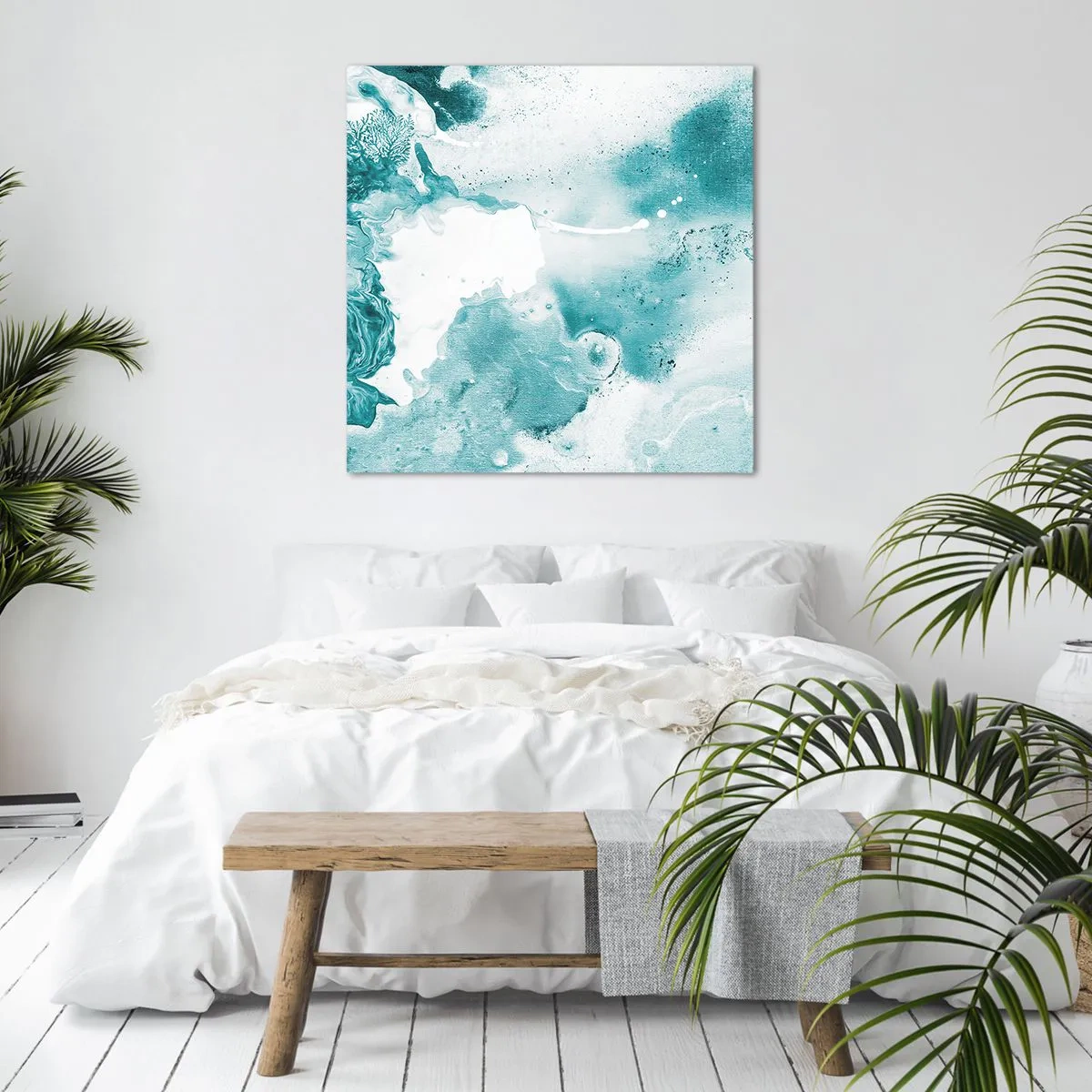 Quadro su tela - Stampe su Tela - Palude blu - 50x50 cm