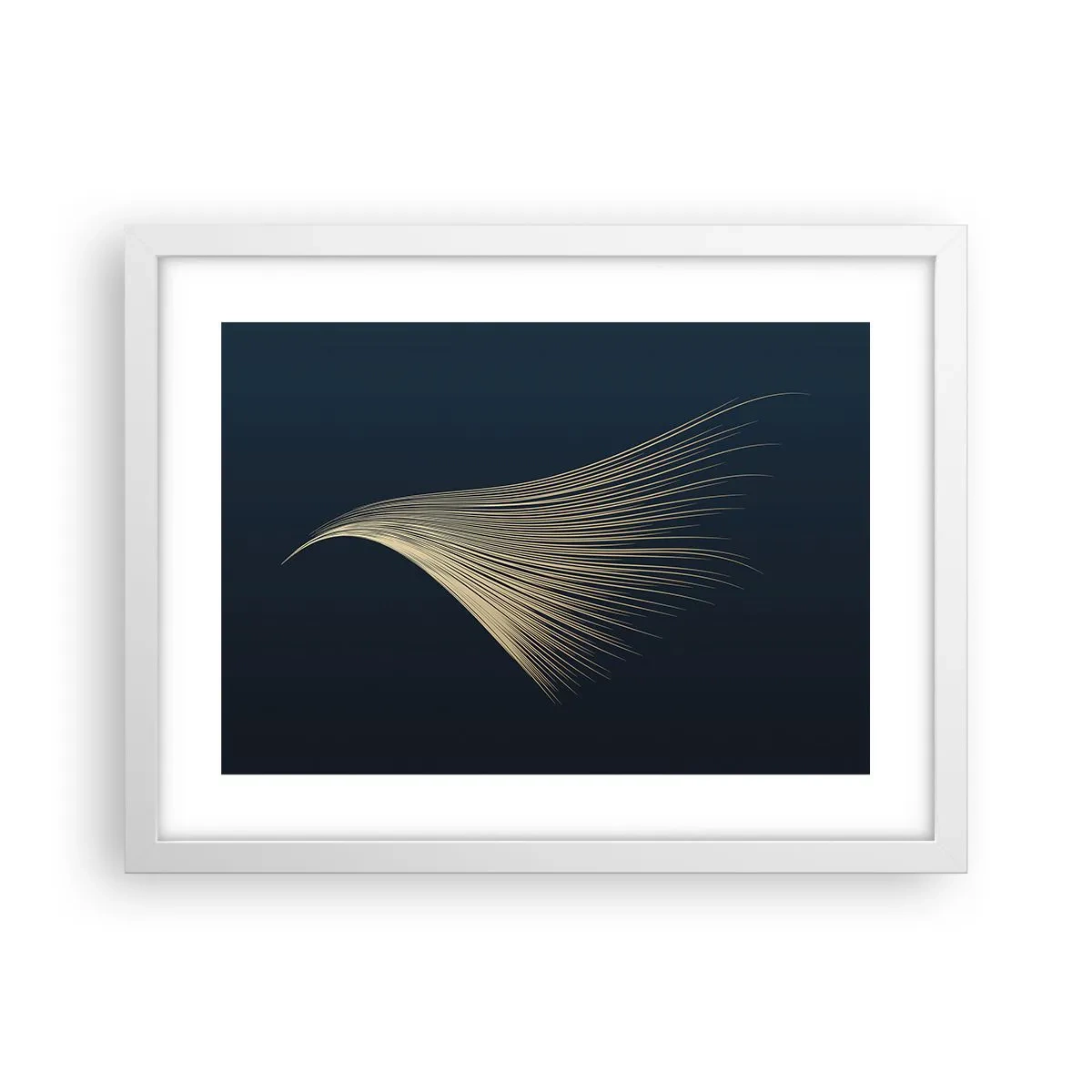 Poster in cornice bianca - Come un capello d'angelo - 40x30 cm