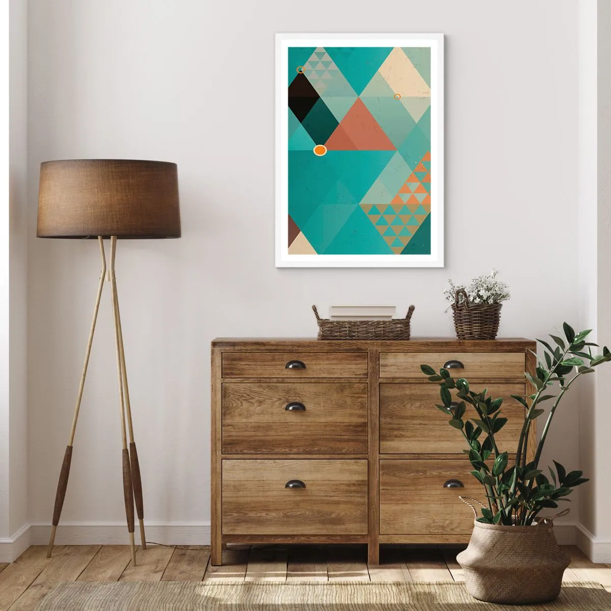 Poster in cornice bianca - Unità della molteplicità, molteplicità dell'unità - 70x100 cm