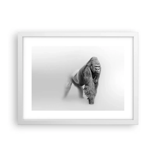 Poster in cornice bianca - Sicuro della propria forza - 40x30 cm