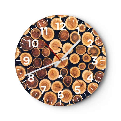 Orologio da parete - Orologio in Vetro - Quanti anni mi dai? - 30x30 cm