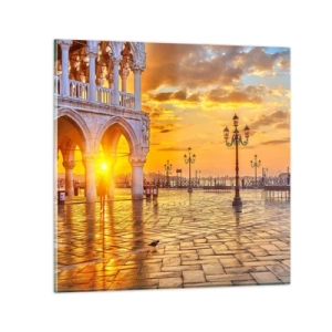 Quadro su vetro - Dove sono tutti? - 60x60 cm