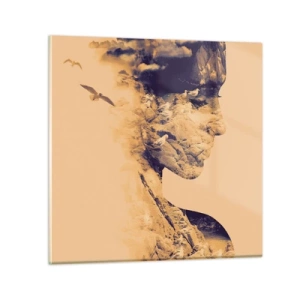 Quadro su vetro - Bella di natura - 60x60 cm