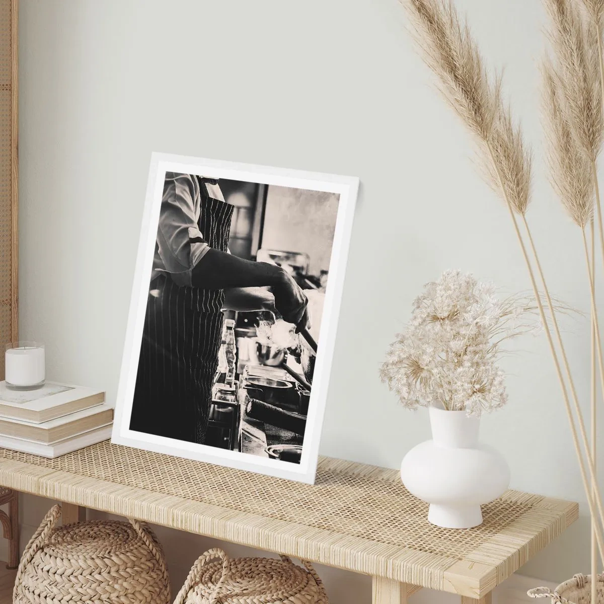 Poster in cornice bianca - L'alchimia dei sapori - 61x91 cm