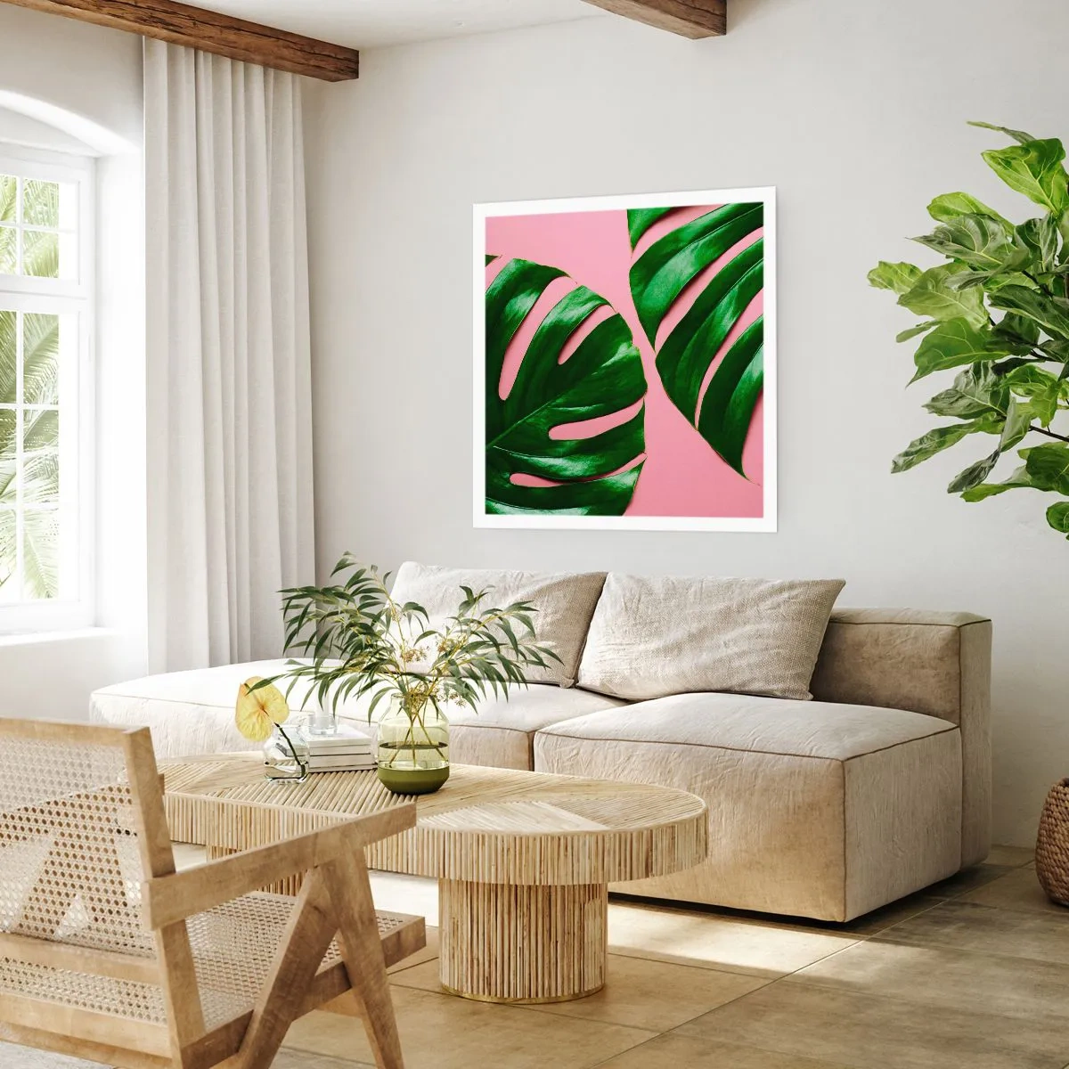 Poster - Appuntamento in verde - 60x60 cm