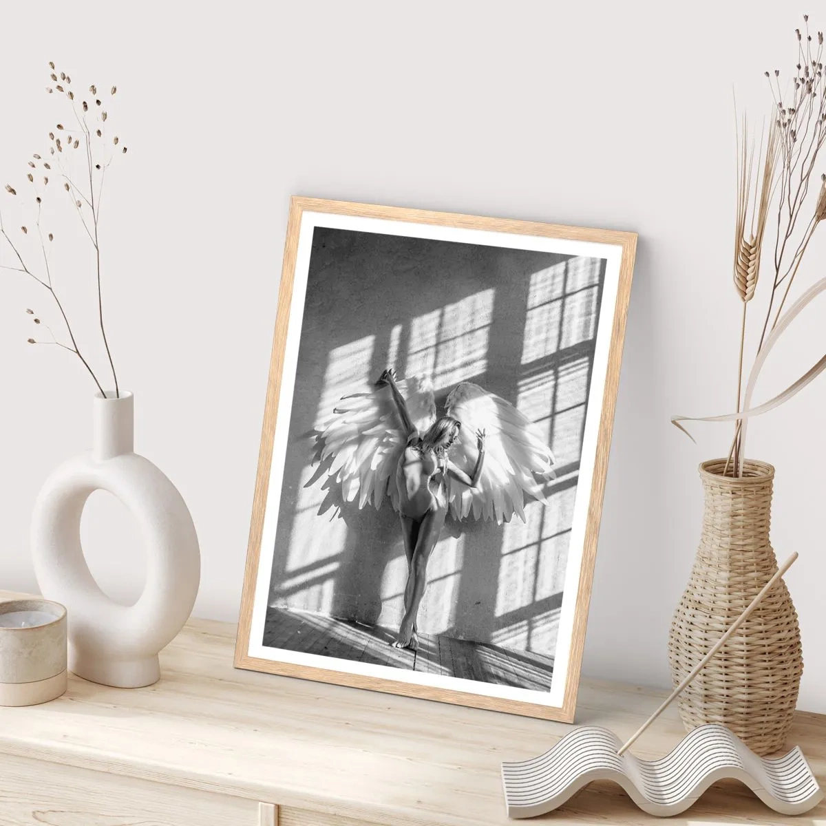 Poster in cornice rovere chiaro - Direttamente dal cielo - 30x40 cm