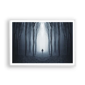 Poster in cornice bianca - E tutto è semplice e chiaro - 100x70 cm