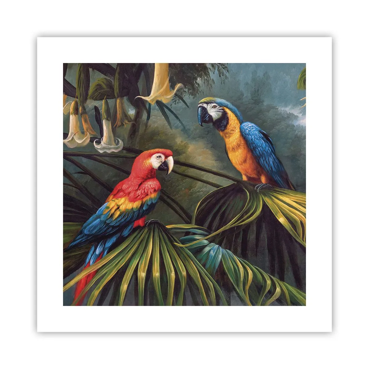 Poster - Romanticità ai tropici - 40x40 cm