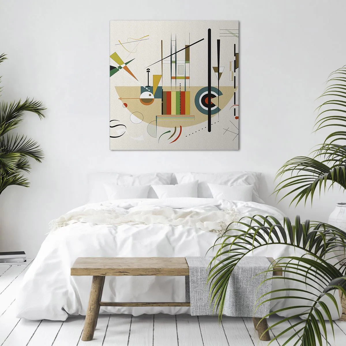 Quadro su tela - Stampe su Tela - E il mondo ride - 70x70 cm